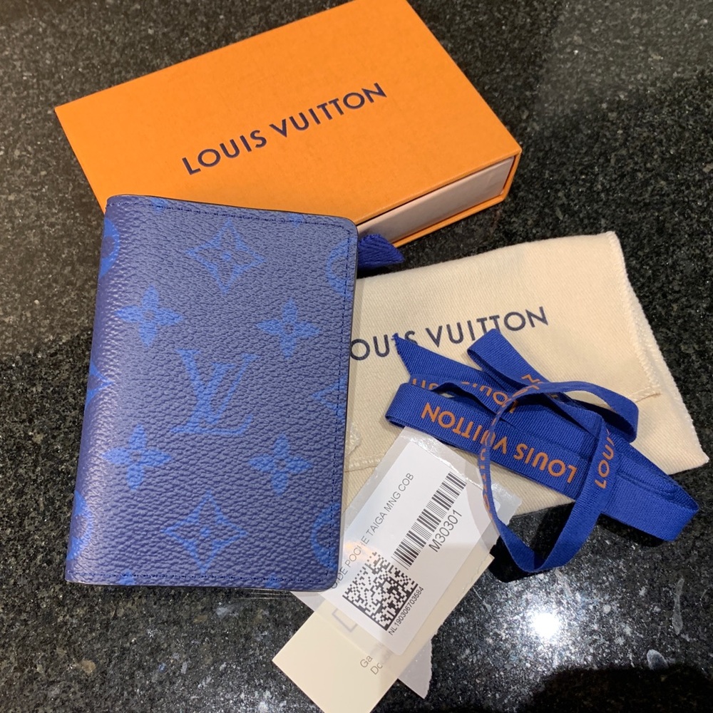 Louis Vuitton Pocket Organizer Taigarama Blue